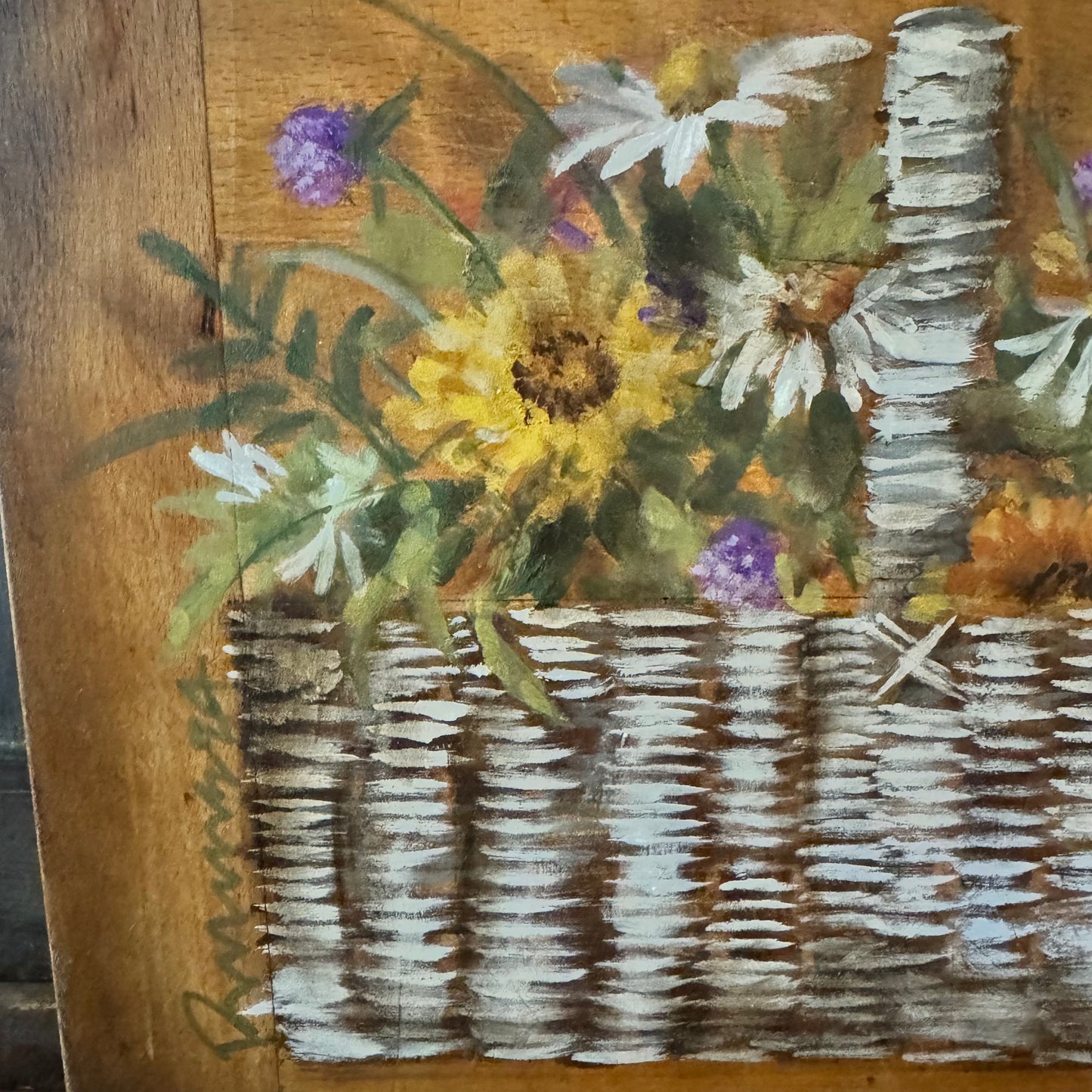 Ann Sweeney Bread Board - Summer Basket