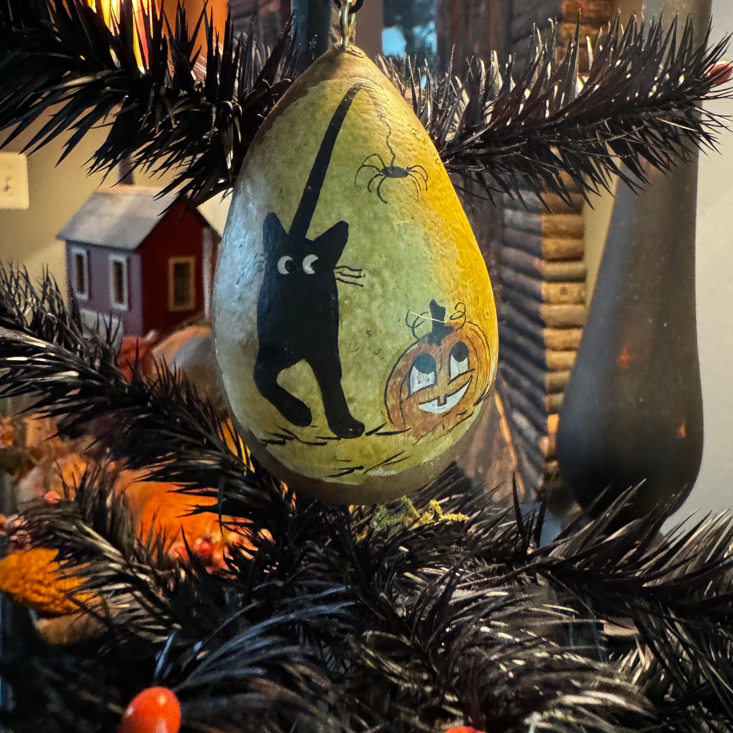 The Mule Barn - Halloween Gourd Ornaments