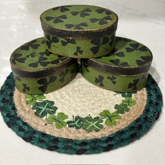 Paper Mache Box - Shamrock