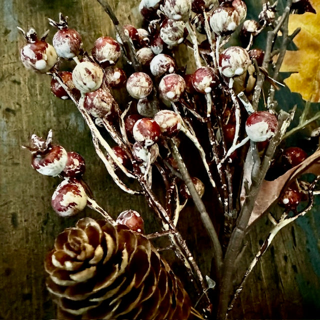 Wreath - Frosted Fall Leaf Stem