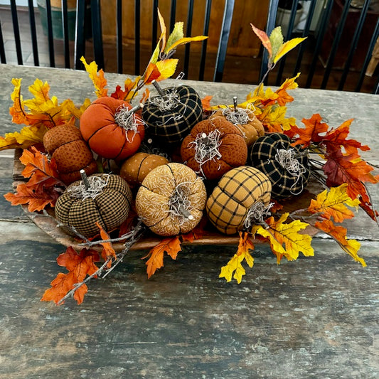 Brown House Ornament - Pumpkins