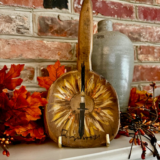 Ann Sweeney Butter Paddle - Corn Husk Wreath