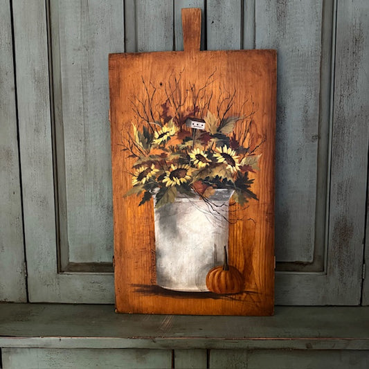 Ann Sweeney Bread Board - Fall Sunflowers